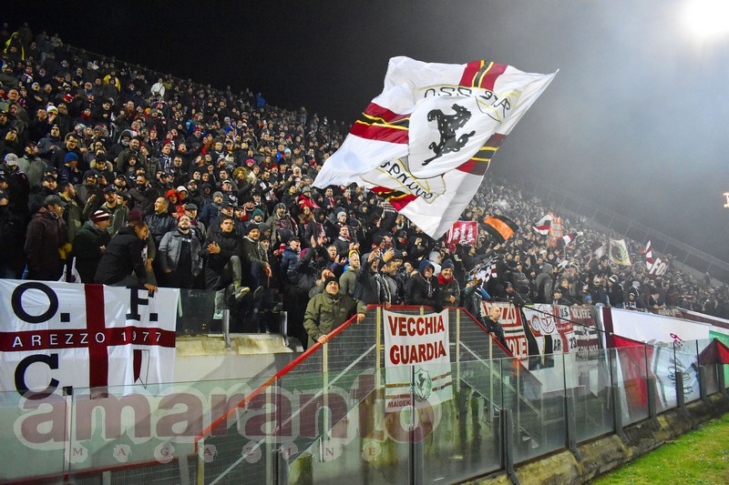 Arezzo-Carrarese la partita con la piÃ¹ alta affluenza di pubblico